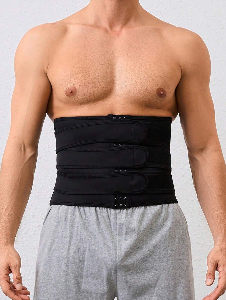 Men's Solid Color Everyday Sports Compression Waistband - Blue - View 1