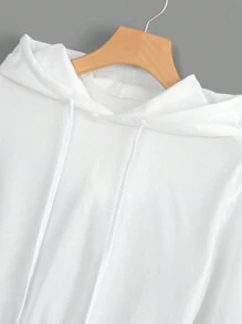Comfortcana Áo hoodie nữ dáng ngắn có dây rút in họa tiết bờ biển phía Đông, thích hợp cho lễ tốt nghiệp, trang phục tựu trường, lễ tốt nghiệp, trang phục giáo viên cho nữ, trang phục tựu trường mùa thu/đông. - trắng - Xem 5