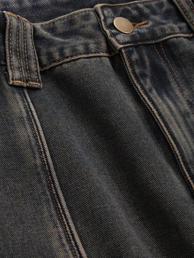 Women Distressed Relaxed Fit Straight Leg Jeans,Baggy Jeans