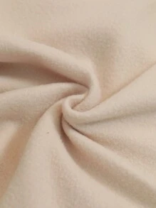 SHEIN LUNE Christmas "Drink Drank Drunk" Wine Glass Pattern Casual Simple Crew Neck Thick Loose Fit Pullover Sweatshirt For Women, Suitable For Autumn/Winter,Long Sleeve Tops - Apricot - View 4