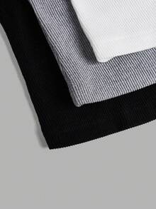 Chiquease Bộ 3 áo hai dây cổ vuông, nửa xếp ly dành cho nữ - Nhiều màu - Xem 9