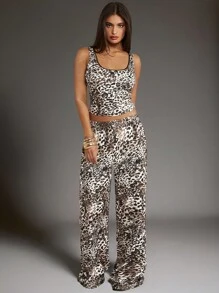 Forever 21 Leopard Women Set Airport Women Outfits Christmas - Multicolor - View 1