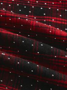 SHEIN Essnce 3 件套女士休闲轻便运动夏季性感时尚户外运动骑行网球旅行背心和紧身短裤和衬衫 - 紅色 - 查看 7