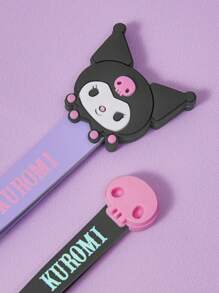 HELLO KITTY AND FRIENDS | SHEIN 2pcs 3D  Kuromi Design Eyebrow Tweezers Set - Purple - View 5