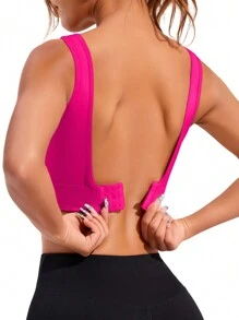 Core Rhythm Seamless Fixed Cup Sports Bra,High Impact Sports Bras Without Removable Pads ,Sports Bra With Sewn-In Pads, High Impact Support With Non-Removable Pads Molded Cups,For Women High Support Racerback,Workout, Yoga,  Running