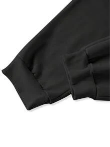 Manfinity Homme Loose Fit Men's Letter Printed Hoodie Sweatshirt And Sweatpants Two Pieces Set, Fall Clothes - Multicolor - View 7