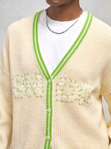 AKNOTIC Business Casual Men's Loose Knitted Cardigan, For Fall Winter - Multicolor - View 3