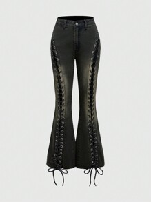 Our Grunge Punk Y2k Style Street Style Tight-Fit Denim