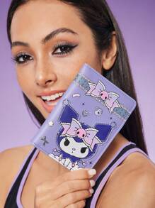 HELLO KITTY AND FRIENDS | SHEIN 1pc Kuromi Pattern Purple Passport Holder,Fits Passport & Boarding Pass, 2 Card Slots, Suitable For Men, Women, Teens, Travel - Mauve Purple - View 6