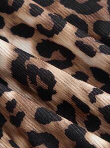 SHEIN MOD Women's Summer Leopard Print Loose Wide Leg Jumpsuit
