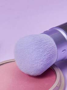 HELLO KITTY AND FRIENDS | SHEIN Sanrio Kuromi Pattern Retractable Face Makeup Brush - Purple - View 6