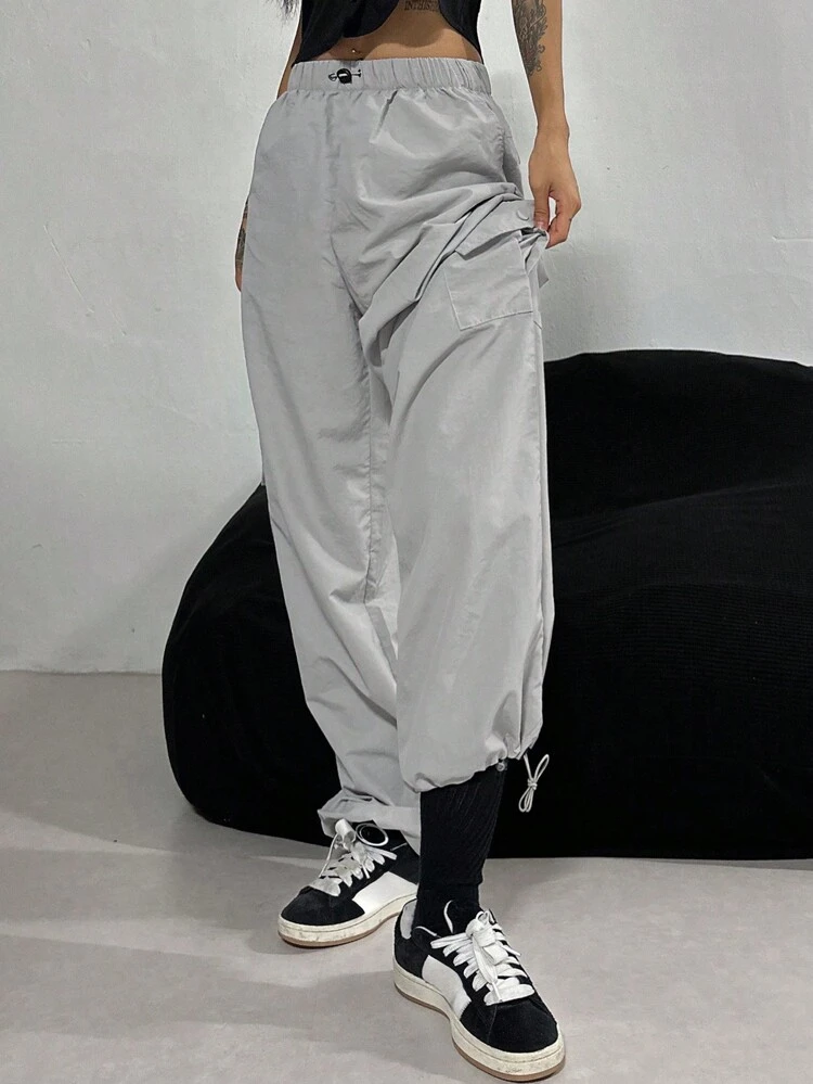 Women's Solid Color Drawstring Pocket Casual Pants Fall,Winter
