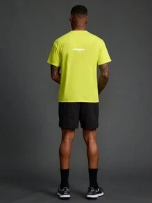 Manfinity Sport Polished Boyfriend Style Men's Crew Neck Short Sleeve Casual Athletic T-Shirt & Tank Top,Gym Clothes