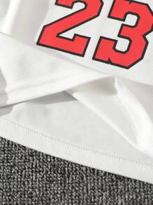 SHEIN 3 pezzi/set Divise da basket per l'allenamento per bambini, outfit sportivi estivi per ragazzi - Multicolore - Visualizzare 3