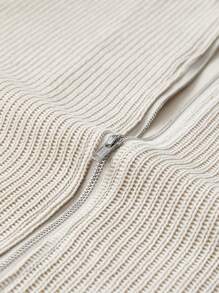 Manfinity VCAY Men's Loose Knit Drop Shoulder Casual Cardigan Jacket, Suitable For Fall & Winter