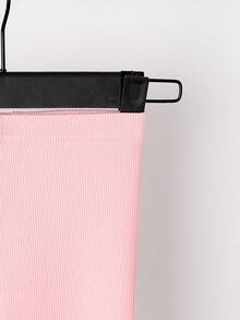 Ensemble de 3 pièces pour bébé fille : leggings côtelés simples et décontractés, pantalon polyvalent et extensible pour le printemps et l'automne - Multicolore - Voir 3