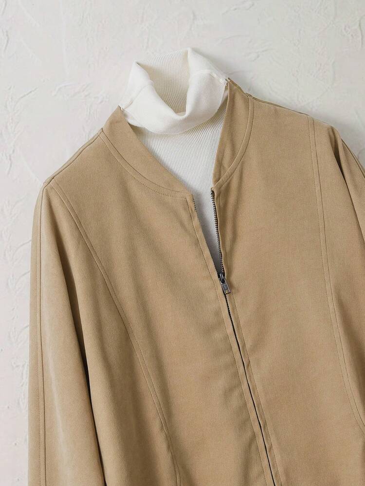 Khaki Fall Tops Work Women Tops Winter Tops Women Blazers Women Coats Going Out Outfits Fall Outfits