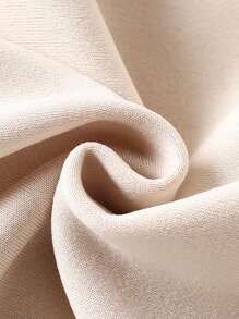 SHEIN 1pc Young Boys Casual Turkey & Maple Leaf Print Fleece Sweatshirt, Thanksgiving Family Party Outfit, Suitable For Thanksgiving Matching Outfits Mommy And Me (3pcs Sold Separately) - Khaki - View 4