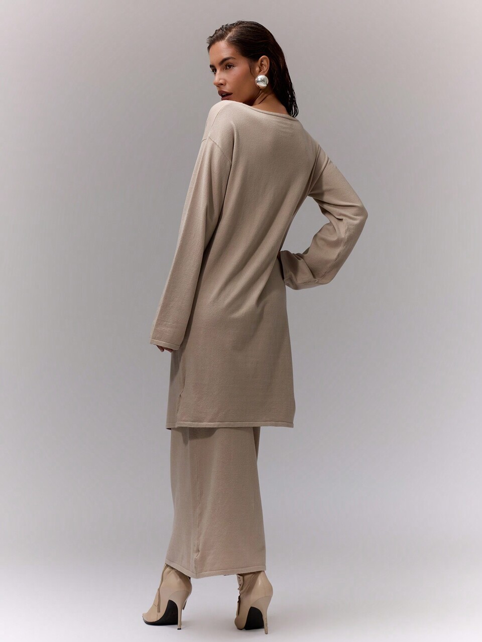 Knit Long Sleeve Long Cardigan Only Chic