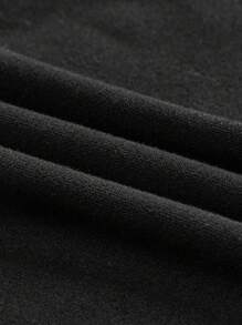 Slaydiva 2pcs/Set Casual Square Neck Sleeveless Crop Top Bodycon Suit, Summer - Multicolor - View 5