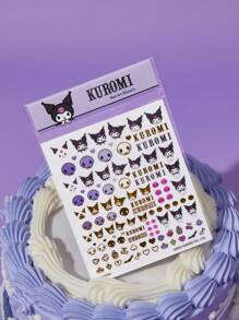 HELLO KITTY AND FRIENDS | SHEIN Kuromi Nail Art Stickers Set