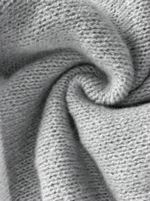Suéter holgado casual de cuello redondo, manga larga y hombros caídos con bloques de color para mujeres de talla grande, otoño/invierno