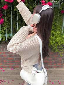 DAZY Women's Button Down Long Sleeve Solid Color Casual Knitted Cardigan
