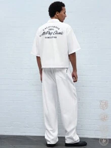 Manfinity VCAY 男士宽松短袖梭织衬衫套装