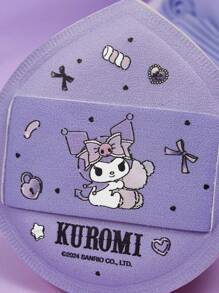 HELLO KITTY AND FRIENDS | SHEIN 2 件卡通黑米和字母图案粉扑套装 - 彩色 - 查看 5