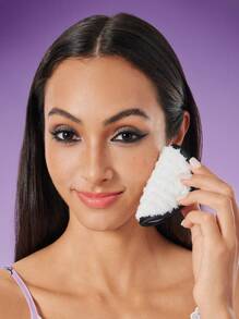 HELLO KITTY AND FRIENDS | SHEIN 2pcs Cartoon  Printed Reusable Makeup Remover Pads