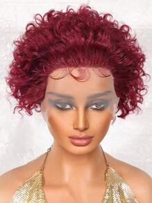 短捲髮小精靈剪髮假髮 Bug 真正實惠 13*1 蕾絲假髮廉價前假髮 - SBUG - 查看 6