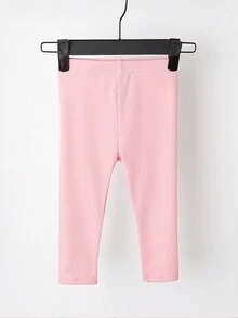Ensemble de 3 pièces pour bébé fille : leggings côtelés simples et décontractés, pantalon polyvalent et extensible pour le printemps et l'automne - Multicolore - Voir 6