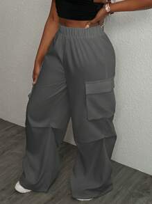 Slaydiva Street Cargo Pocket Parachute Pants