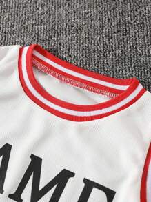 SHEIN 3 pezzi/set Divise da basket per l'allenamento per bambini, outfit sportivi estivi per ragazzi - Multicolore - Visualizzare 6
