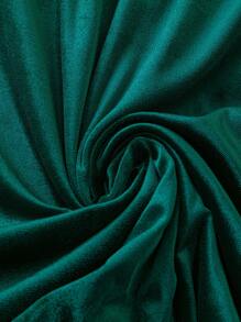 SHEIN Clasi Plus Size Women Round Neck Long Sleeve Contrast Lace Casual T-Shirt For Spring And Summer Fall Cloth For Women - Dark Green - View 3