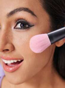 HELLO KITTY AND FRIENDS | SHEIN 2pcs Cartoon Kuromi Print Foundation Makeup Brushes