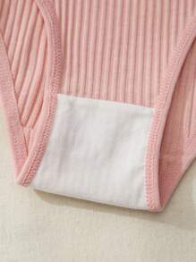 Snug Zone 7pcs Women Ribbed Comfortable Triangle Panties , Briefs - Multicolor - View 5