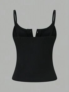 Chiquease Bộ 3 áo hai dây cổ vuông, nửa xếp ly dành cho nữ - Nhiều màu - Xem 11