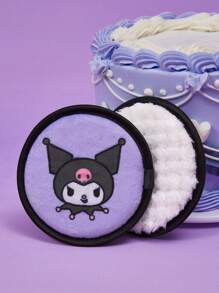 HELLO KITTY AND FRIENDS | SHEIN 2pcs Cartoon  Printed Reusable Makeup Remover Pads
