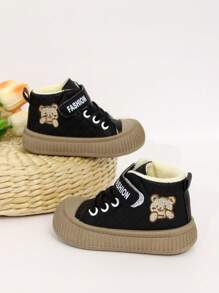 时尚休闲时尚男女儿童钩环靴 - 黑色 - 查看 2