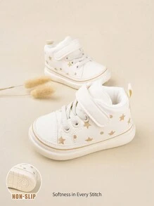 Cozy Pixies 男童時尚卡其色時尚運動鞋,可愛設計,舒適合腳,適合休閒運動 - 彩色 - 查看 1