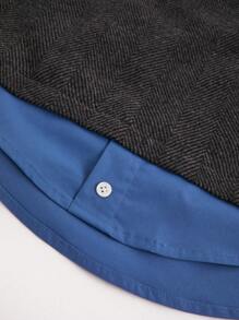 Hauture Contrast Fabric Mini Skirt - Multicolor - View 7