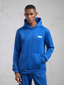 AKNOTIC Business Casual Men's Letter Print Long Sleeve Hoodie & Sweatshirt Set, Casual Outfit, For Fall Winter