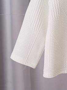 Young Boy Plain Textured Casual Shirt, Spring Autumn,Holiday,Summer,Travel - White - View 6