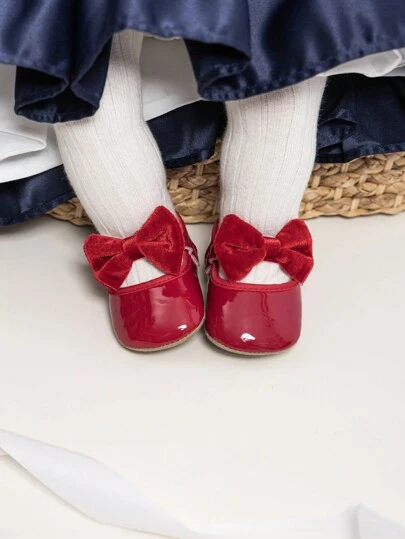 أحذية مريم جين فتاة ذات لون سادة أنيقة مناسبة للحفلات والأعياد الميلاد