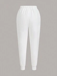 TaskEZ Women Summer Nurse Uniform Scrub Set Jogger Set - Stretchy Top And Multi-Pocket Pants, Nurse Beautician Work Outfit