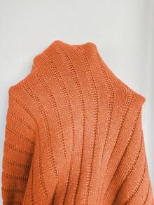 Chiquease Áo khoác cardigan ngắn tay dài buộc nơ phía trước màu trơn cho nữ - trái cam - Xem 7