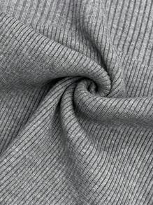 Chiquease Jersey de cuello alto ajustado para mujer, jersey de punto de otoño e invierno - Multicolor - Ver 7