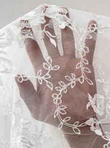 Chiquease Spring Summer High-End Embroidered Mesh Sheer Casual Loose Baseball Unisex Jacket Fall Cloth For Women - White - View 6