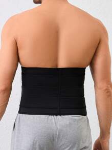 Men's Solid Color Everyday Sports Compression Waistband - Blue - View 2